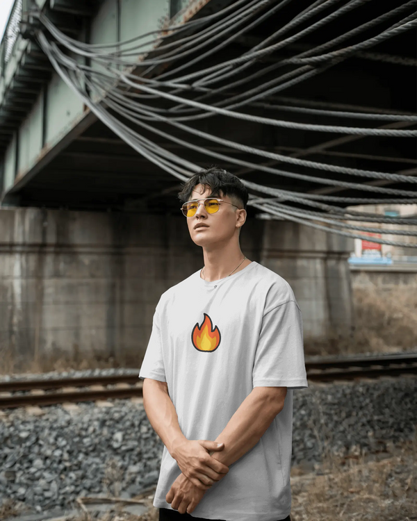 Oversized Fire T-Shirt