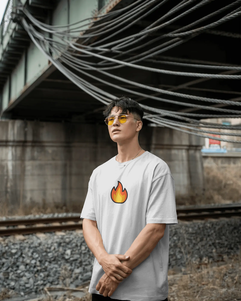 Oversized Fire T-Shirt