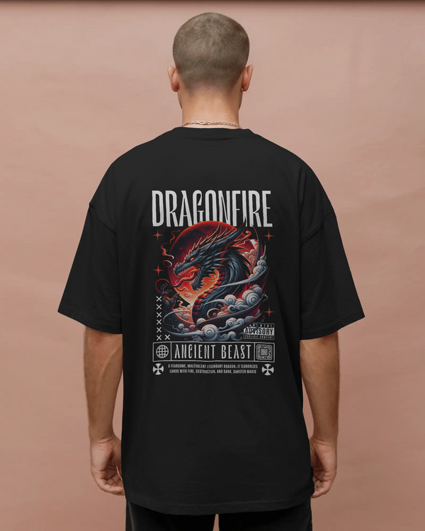Oversized Dragon-fire T-Shirt